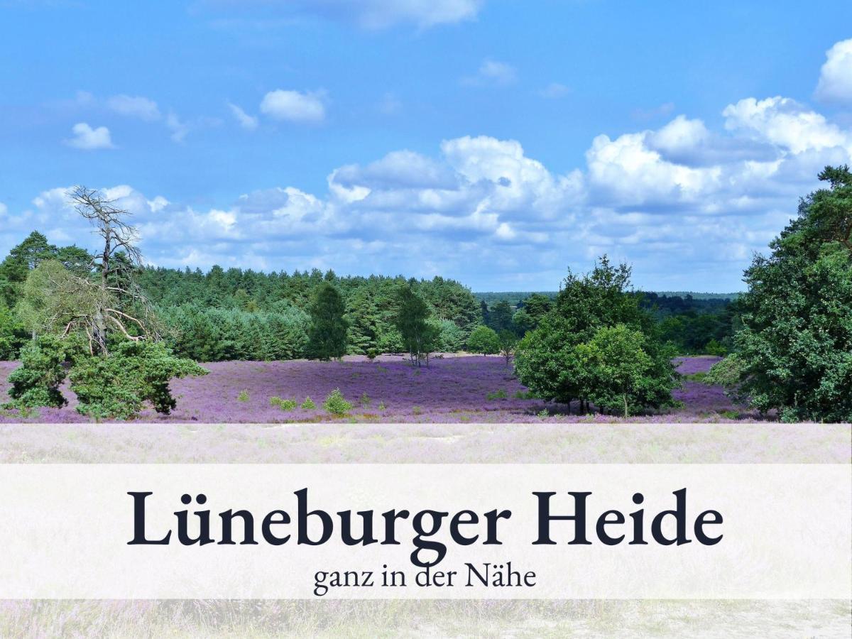 Blumenvilla - 15 Minuten Bis Zum Heide Park, Haustiere Willkommen, Sauna Im Gebaeude Schneverdingen Exterior foto